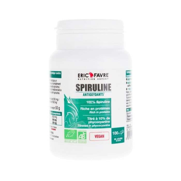 ERIC FAVRE - Spiruline bio 100 comprimes