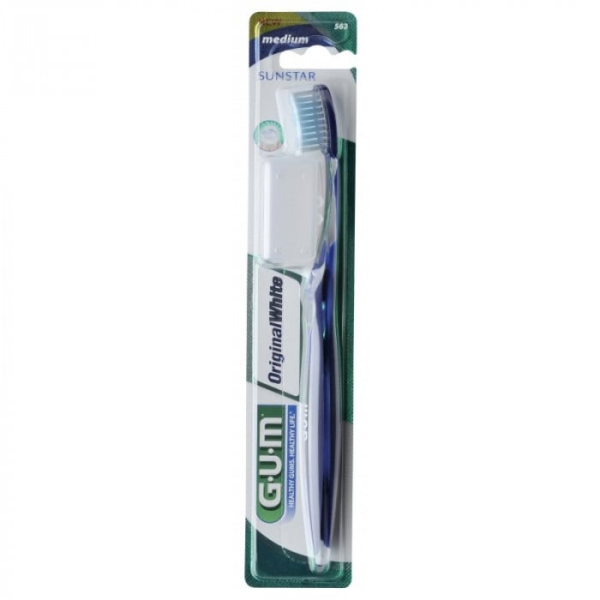 GUM - Brosse a dents original white medium compacte ref 563