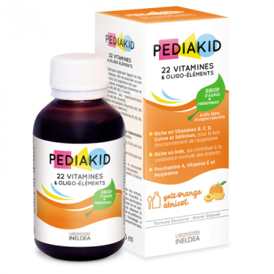 PEDIAKID - 22 Vitamines et oligo-éléments sirop 125 ml