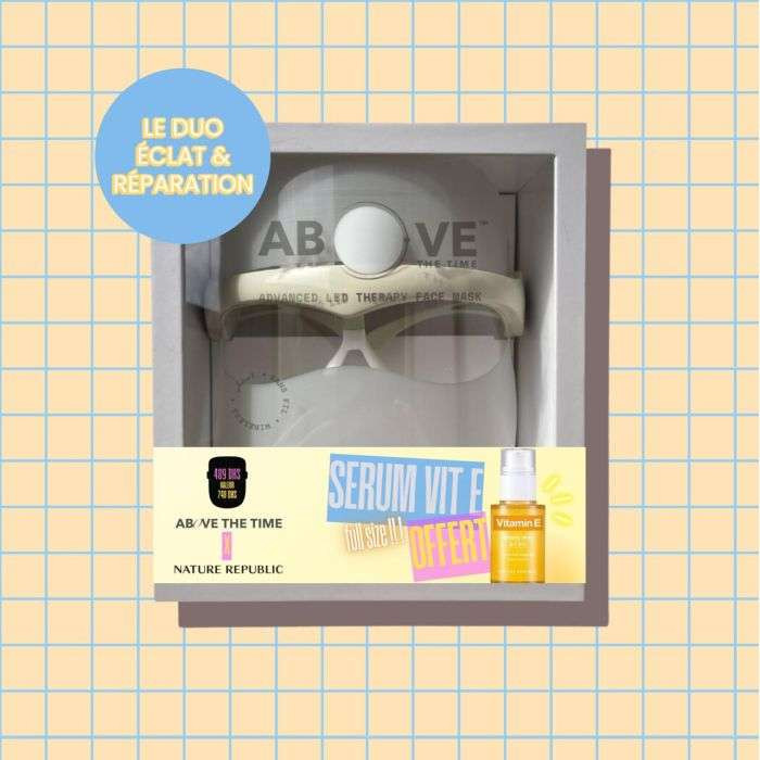 FACELAB OFFRE ABOVE THE TIME MASQUE FACIAL DE THERAPHY LED AVANCE + NATURE REPUBLIC SERUM VITAMINE E