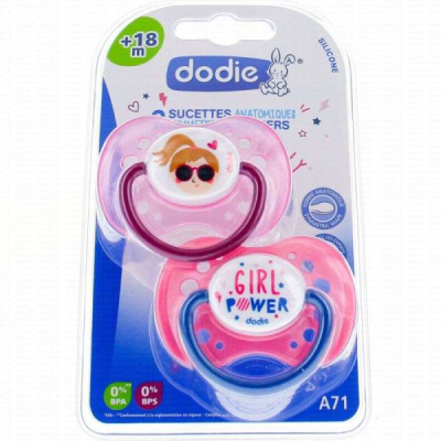 DODIE 2 SUCETTES ANATOMIQUE A71 +18 MOIS