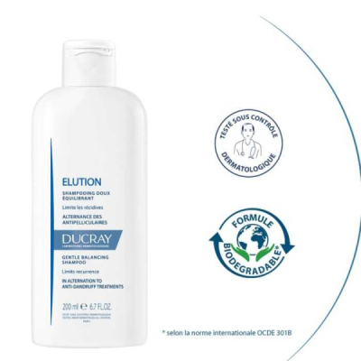 DUCRAY ELUTION SHAMPOOING REEQUILIBRANT 200 ML