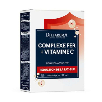 DIETAROMA COMPLEXE FER + VITAMINE C 30 GELULES