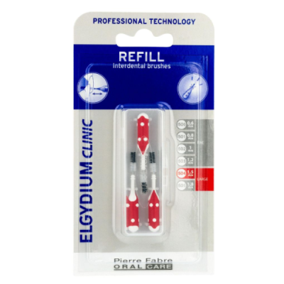 ELGYDIUM CLINIC RECHARGE REFILL ROUGE BROSSETTES INTERDENTAIRES 3/4MM