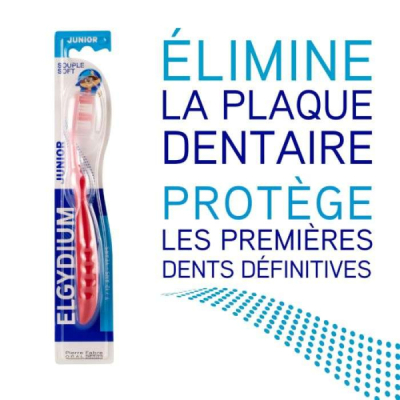 ELGYDIUM BROSSE A DENTS JUNIOR SOUPLE 7 A 12 ANS