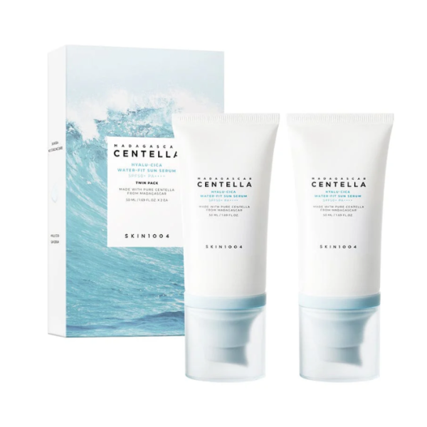 SKIN 1004 - Madagascar centella hyalu cica water fit sun serum spf 50 + pa++++ twin pack 50 ml x 2