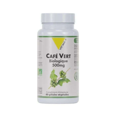 VIT'ALL+ - Cafe vert biologique 500 mg 60 gelules