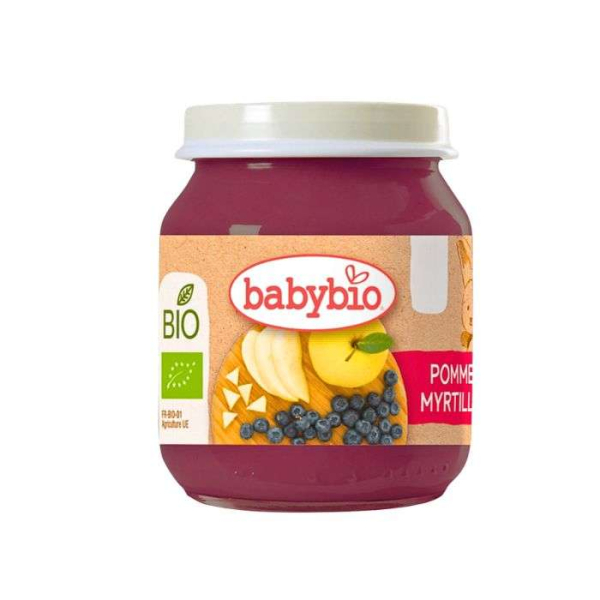 BABYBIO - Pot pomme myrtille 6 mois+ 130 g
