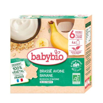 BABYBIO - Brasse avoine banane 6mois+ (4*85g)