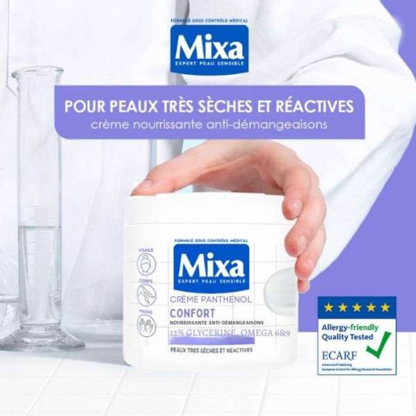 MIXA - Creme panthenol confort 400ml