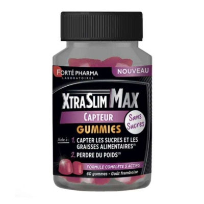 FORTE PHARMA - Xtraslim max 60 gummies gout framboise