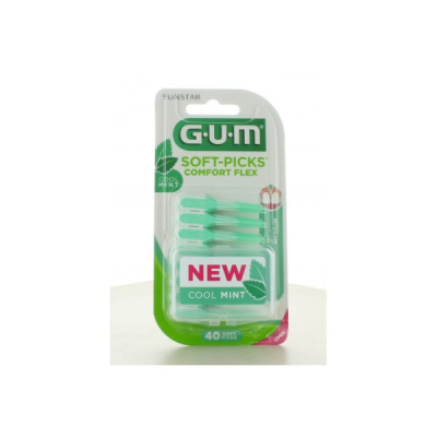 GUM SOFT PICK CONFORT FLEX 40 UNITES MENTHOLE REF 670