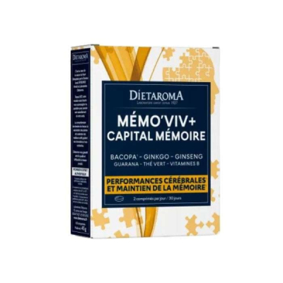 DIETAROMA - Memo viv capital memoire 60 comprimes