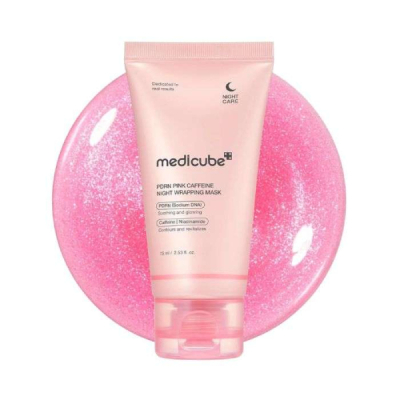 MEDICUBE - Pdrn pink caffeine night wrapping mask 75ml