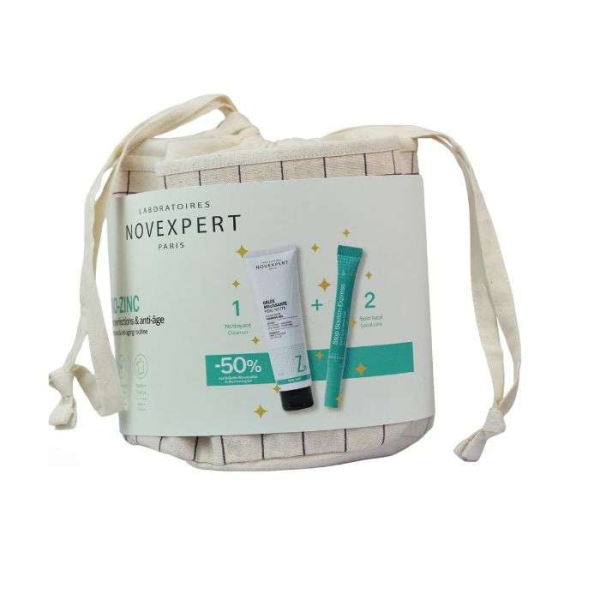 NOVEXPERT - Coffret trio zinc gelee moussante + stop bouton
