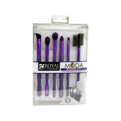 MŌDA BEAUTIFUL EYES 7PC PURPLE BRUSH KIT