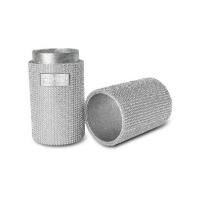 ROYAL & LANGNICKEL SILVER GEM BRUSH CONTAINER