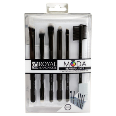 MŌDA® BEAUTIFUL EYES 7pc Black Brush Kit