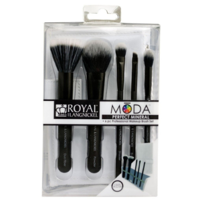 MŌDA® Perfect Mineral 6pc Black Brush Kit