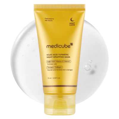 MEDICUBE - Kojic acid turmeric night wrapping mask 75 ml