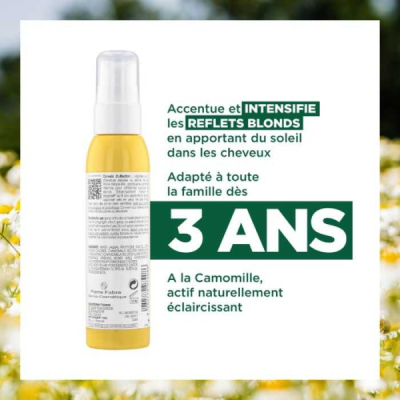 KLORANE SPRAY A LA CAMOMILLE ILLUMINE CHEVEUX BLONDS 100 ML