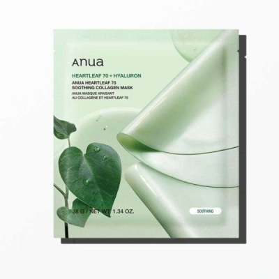 ANUA - Heartleaf 70+ hyaluron soothing collagen mask 1 unite