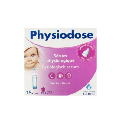 GILBERT - Physiodose serum physiologique saline solution 15*5 ml