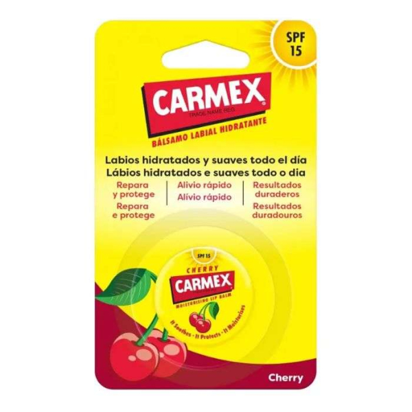 CARMEX - Baume a levres cherry spf15 pot 7.5g