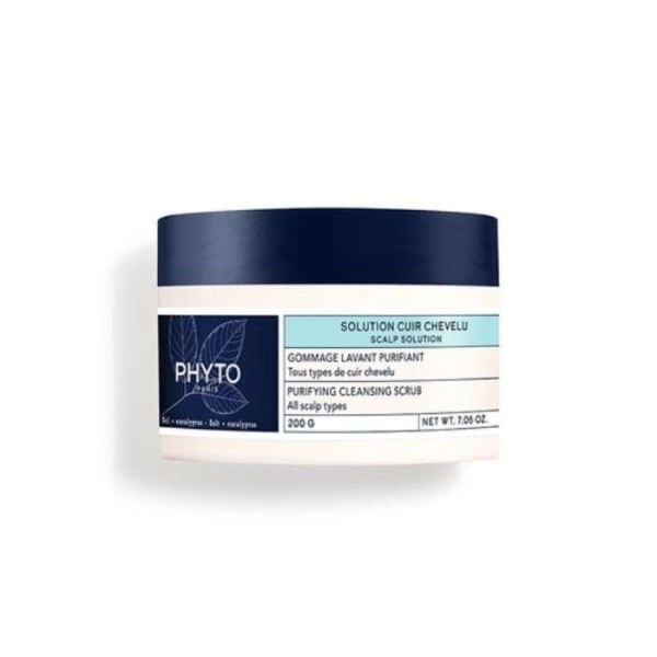 PHYTO SOLUTION CUIR CHEVELU GOMMAGE LAVANT PURIFIANT 200G