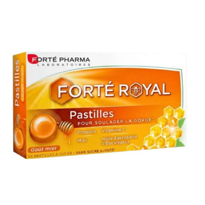 FORTE PHARMA - Forte royal 24 pastilles gorge gout miel