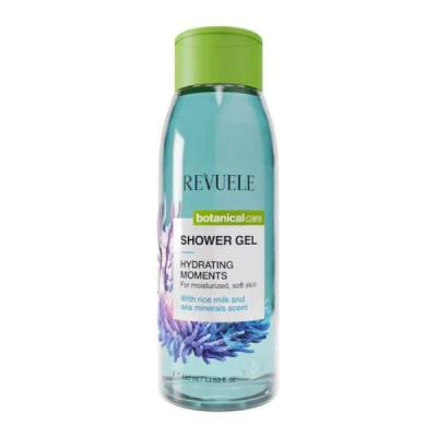 REVUELE GEL DOUCHE BOTANIQUE HYDRATANT AUX PARFUMS DE LAIT DE RIZ ET DE MINERAUX MARINS 400 ML