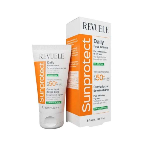 REVUELE SUNPROTECT CREME VISAGE QUOTIDIENNE SPF 50+ CONTROLE DU SEBUM 50 ML
