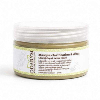 ODARYM - Masque clarification et detox a l'argile verte et vinaigre de cidre 200 ml