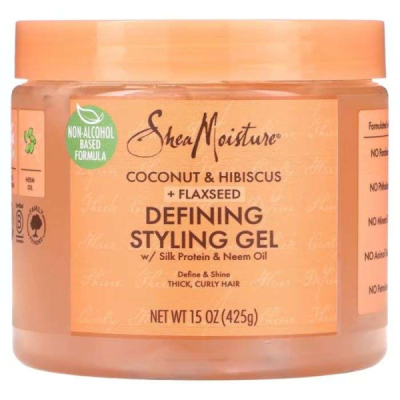 SHEA MOISTURE COCONUT ET HIBISCUS DEFINING STYLING GEL 425 G