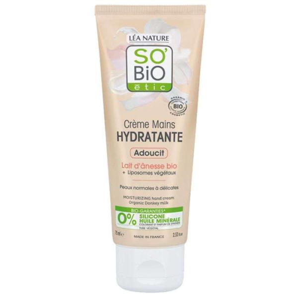 SO BIO CREME MAINS HYDRATANTE ADOUCIT 75 ML
