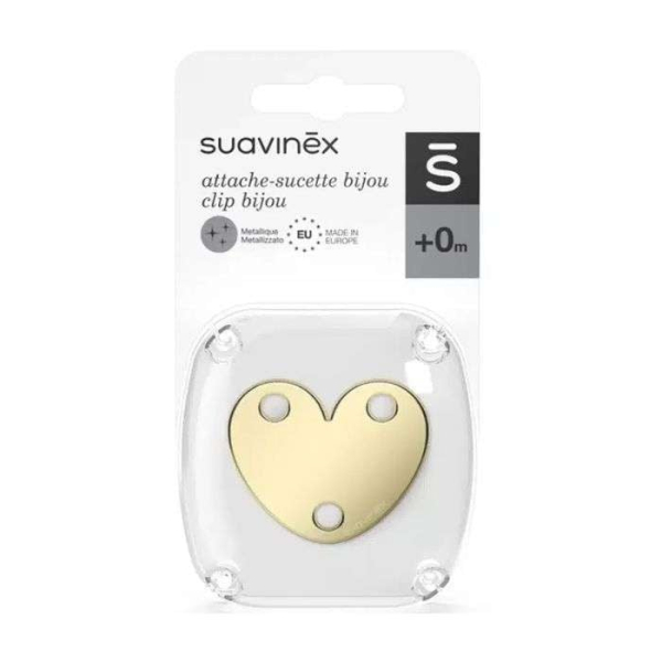 SUAVINEX ATTACHE SUCETTE BIJOU FORMAT COEUR+0M