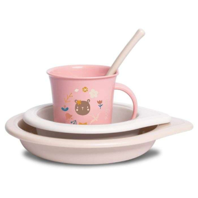 SUAVINEX BABY FEEDING SET 4 PIECES +6M