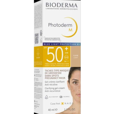 BIODERMA - Photoderm m spf 50 bleu light protection 61 claire 40ml