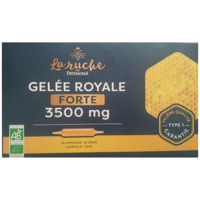 DIETAROMA - La ruche gele royale forte 3500 mg 20 ampoules