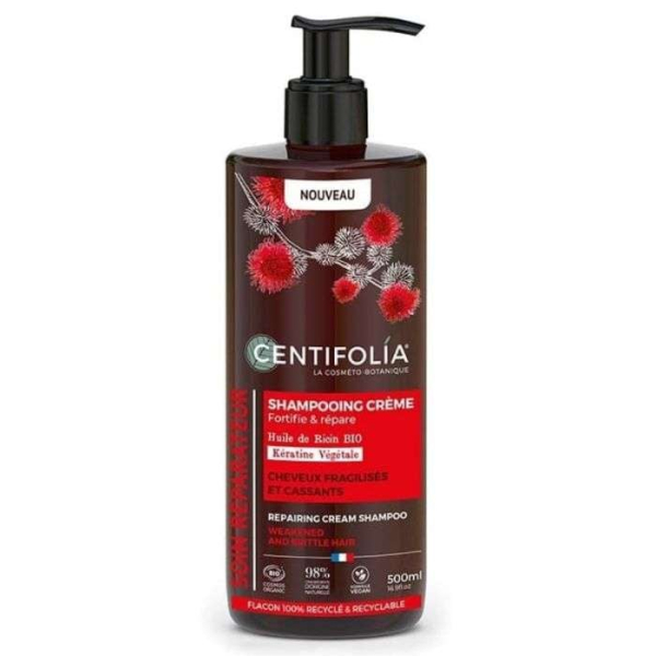 CENTIFOLIA - Shampooing creme huile de ricin bio 500 ml