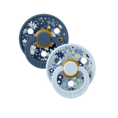 BIBS x LIBERTY COLOUR PACIFIER ROUND PACK DE 2 SIZE 1 0MOIS+