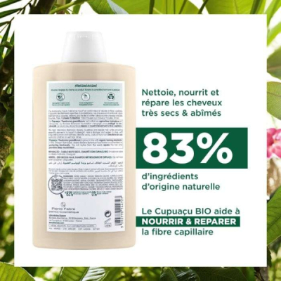 KLORANE - Shampoing au cupuacu bio 400ml