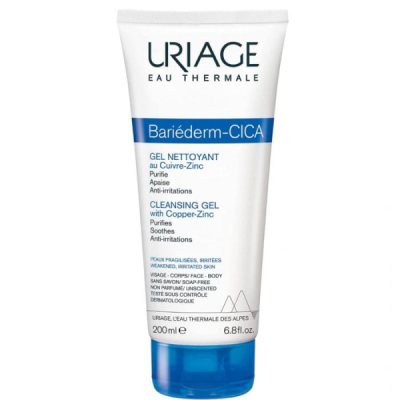 URIAGE - Bariederm cica gel nettoyant au cu zn 200 ml
