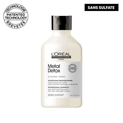 L'OREAL PROFESSIONNEL PARIS - Metal detox shampooing professionnel sans sulfate 300 ml