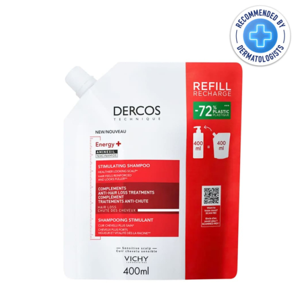 VICHY - Dercos technique energy+ recharge shampooing anti-chute 400ml
