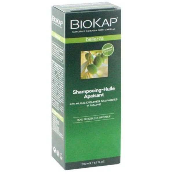BIOKAP SHAMPOING HUILE APAISANT CUIR CHEVELU SENSIBLE ET IRRITE 200 ML