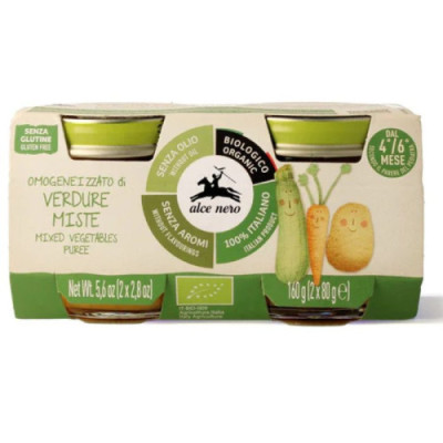 ALCE NERO PETIT POT MIX PUREE DE LEGUME 160 G 2X 80 G