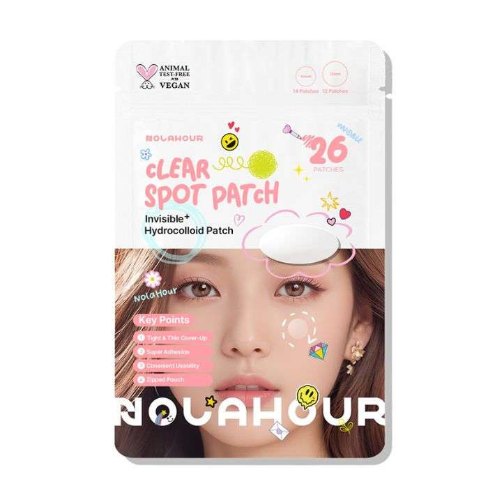 NOLAHOUR CLEAR SPOT PATCH INVISIBLE + HYDROCOLLOID PATCH 26 PATCHES