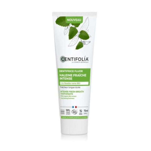 CENTIFOLIA DENTIFRICE FLUOR HALEINE FRAICHE INTENSE 75 ML